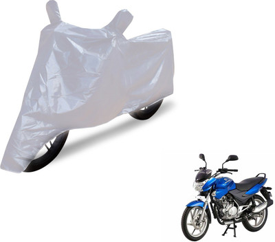 NIKS Two Wheeler Cover for Bajaj(Discover 150 s, Silver)