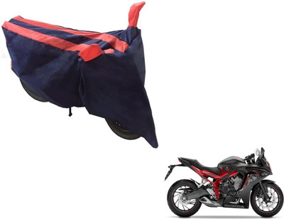 NIKS Two Wheeler Cover for Honda(CBR 650F, Black, Orange)