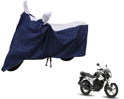 AUTYLE Two Wheeler Cover for Universal For Bike(Blue, Silver)