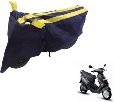 NIKS Two Wheeler Cover for Hero(E Sprint, Black, Yellow)