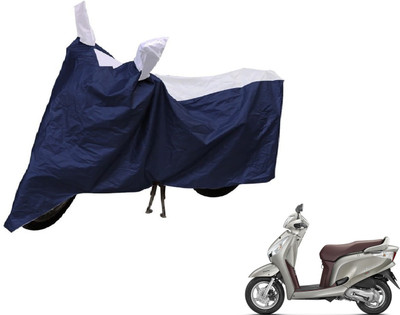 Auto Hub Two Wheeler Cover for Honda(Aviator, Blue, Silver)