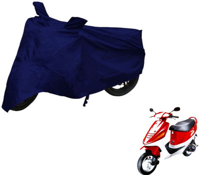 Auto Hub Two Wheeler Cover for Kinetic(Blue)