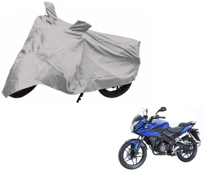 NIKS Two Wheeler Cover for Bajaj(Pulsar AS 150, Silver)