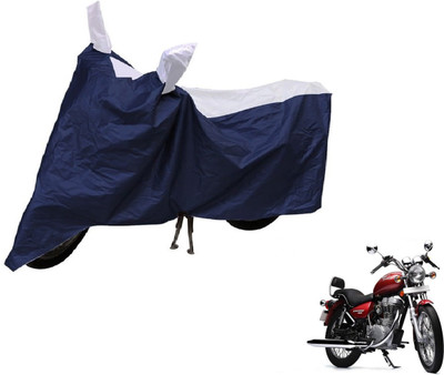 NIKS Two Wheeler Cover for Royal Enfield(Thunderbird 500, Blue, Silver)