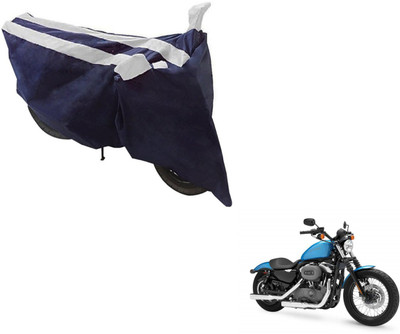 NIKS Two Wheeler Cover for Harley Davidson(XL 1200, Black, Silver)