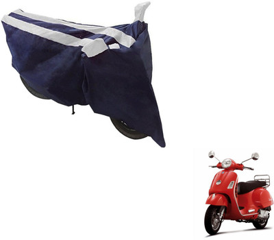 NIKS Two Wheeler Cover for Universal For Bike(Vespa LX, Black, Silver)