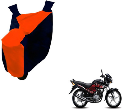 NIKS Two Wheeler Cover for Yamaha(YBR 125, Black, Orange)