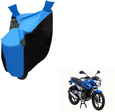 NIKS Two Wheeler Cover for Bajaj(XCD 125cc, Black, Blue)