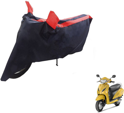 NIKS Two Wheeler Cover for Honda(Activa 5G, Black, Red)