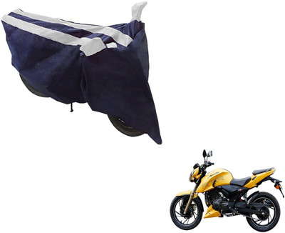 NIKS Two Wheeler Cover for TVS(Apache, Black, Silver)