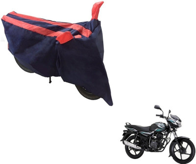 NIKS Two Wheeler Cover for Bajaj(Discover 100 DTS-i, Black, Orange)