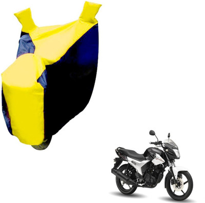 NIKS Two Wheeler Cover for Yamaha(SZ R, Black, Yellow)