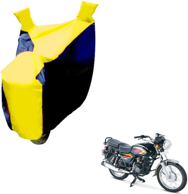 NIKS Two Wheeler Cover for TVS(Max 4R, Black, Yellow)