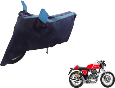 NIKS Two Wheeler Cover for Royal Enfield(Continental GT, Black, Blue)