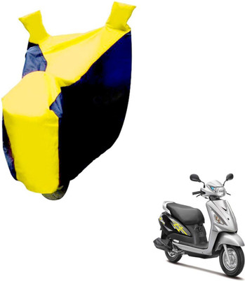 NIKS Two Wheeler Cover for Suzuki(Swish, Black, Yellow)