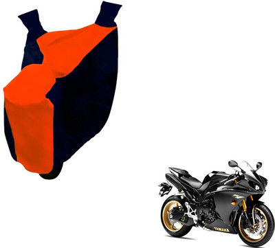 NIKS Two Wheeler Cover for Yamaha(YZF R1, Black, Orange)