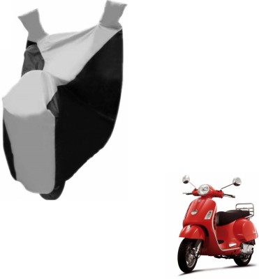 NIKS Two Wheeler Cover for Universal For Bike(Vespa LX, Black, Silver)