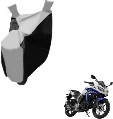 NIKS Two Wheeler Cover for Yamaha(Fazer, Black, Silver)
