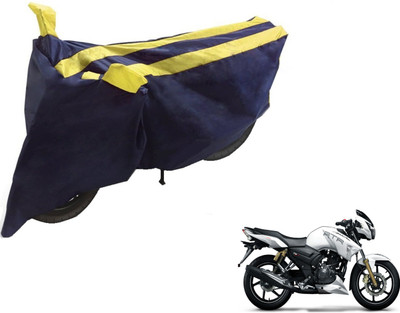 NIKS Two Wheeler Cover for TVS(Apache RTR 160, Black, Yellow)