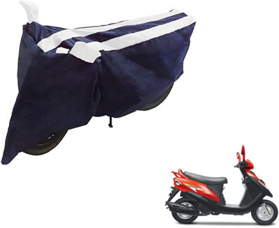 NIKS Two Wheeler Cover for Mahindra(Flyte, Black, White)