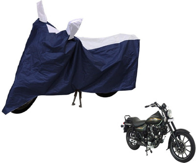 Auto Hub Two Wheeler Cover for Bajaj(Avenger 220 Street, Blue, Silver)
