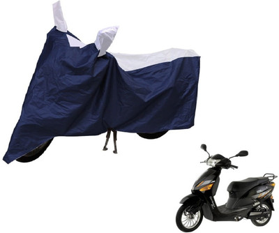 Auto Hub Two Wheeler Cover for Hero(Electric Zippy, Blue, Silver)
