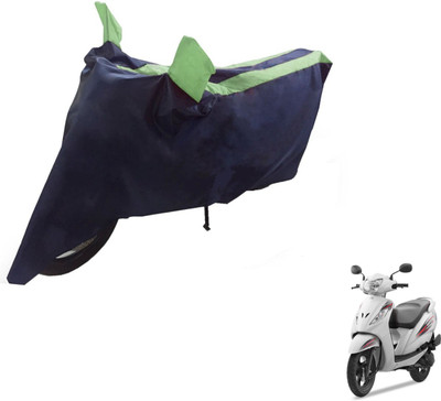 NIKS Two Wheeler Cover for TVS(Wego, Black, Green)