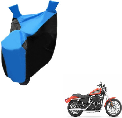 NIKS Two Wheeler Cover for Harley Davidson(XL 883, Black, Blue)
