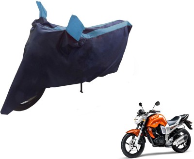 NIKS Two Wheeler Cover for Yamaha(FZ16, Black, Blue)