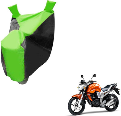 NIKS Two Wheeler Cover for Yamaha(FZ16, Black, Green)