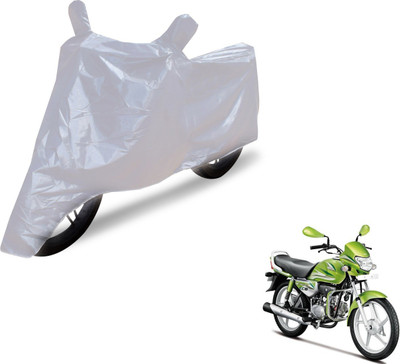 NIKS Two Wheeler Cover for Hero(HF Deluxe, Silver)