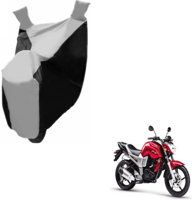NIKS Two Wheeler Cover for Yamaha(FZ, Black, Silver)