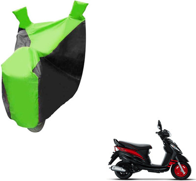 NIKS Two Wheeler Cover for Mahindra(Rodeo, Black, Green)