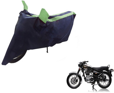 NIKS Two Wheeler Cover for Royal Enfield(Electra Delux, Black, Green)