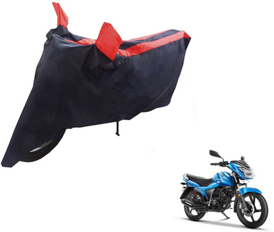 NIKS Two Wheeler Cover for TVS(Victor GLX, Black, Red)