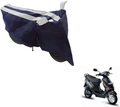 NIKS Two Wheeler Cover for Hero(E Sprint, Black, Silver)