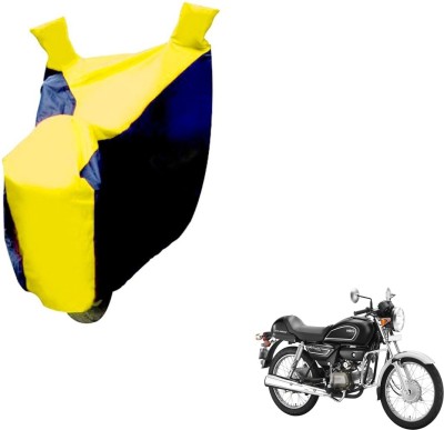 NIKS Two Wheeler Cover for Hero(Splendor Pro Classic, Black, Yellow)