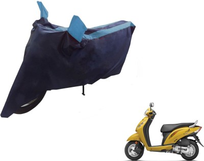 NIKS Two Wheeler Cover for Honda(Activa i, Black, Blue)