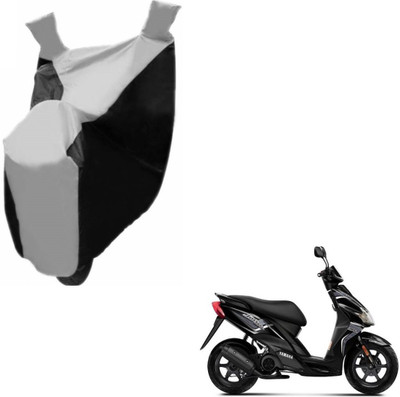 NIKS Two Wheeler Cover for Yamaha(Jog R, Black, Silver)