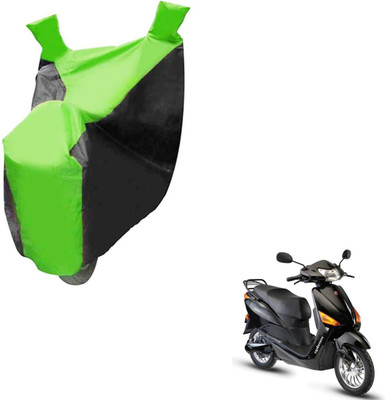NIKS Two Wheeler Cover for Hero(Electric Optima, Black, Green)