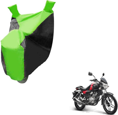NIKS Two Wheeler Cover for Bajaj(V 150, Black, Green)