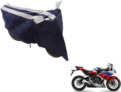 NIKS Two Wheeler Cover for Honda(CBR 1000RR, Black, Silver)