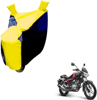 NIKS Two Wheeler Cover for Bajaj(V 150, Black, Yellow)