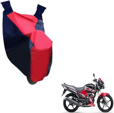 NIKS Two Wheeler Cover for Yamaha(SS 125, Black, Red)