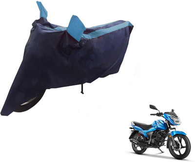 NIKS Two Wheeler Cover for TVS(Victor GLX, Black, Blue)