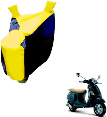 NIKS Two Wheeler Cover for Universal For Bike(Vespa, Black, Yellow)