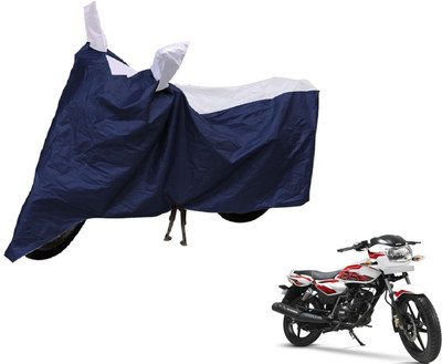 Auto Hub Two Wheeler Cover for TVS(Phoenix 125, Blue, Silver)