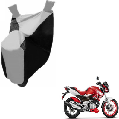 NIKS Two Wheeler Cover for Hero(Xtreme, Black, Silver)