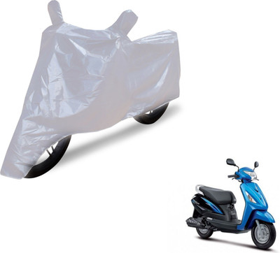 NIKS Two Wheeler Cover for Suzuki(Zeus, Silver)