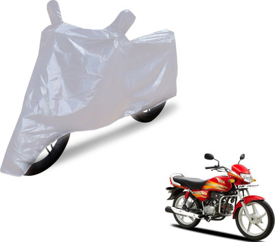 NIKS Two Wheeler Cover for Hero(HF Deluxe, Silver)